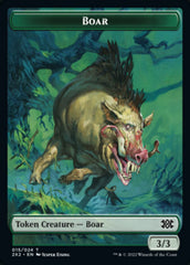 Boar // Monk Double-Sided Token [Double Masters 2022 Tokens] | Deep Dive Games St. Marys