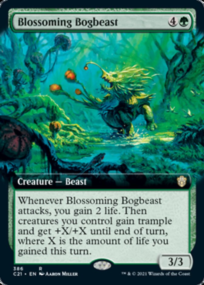 Blossoming Bogbeast (Extended Art) [Commander 2021] | Deep Dive Games St. Marys