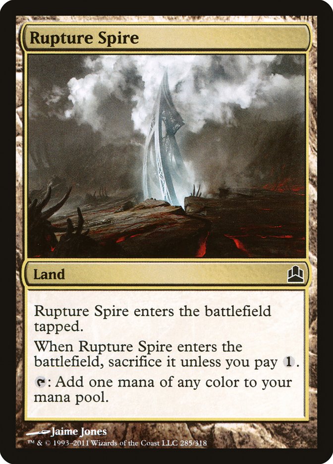 Rupture Spire [Commander 2011] | Deep Dive Games St. Marys