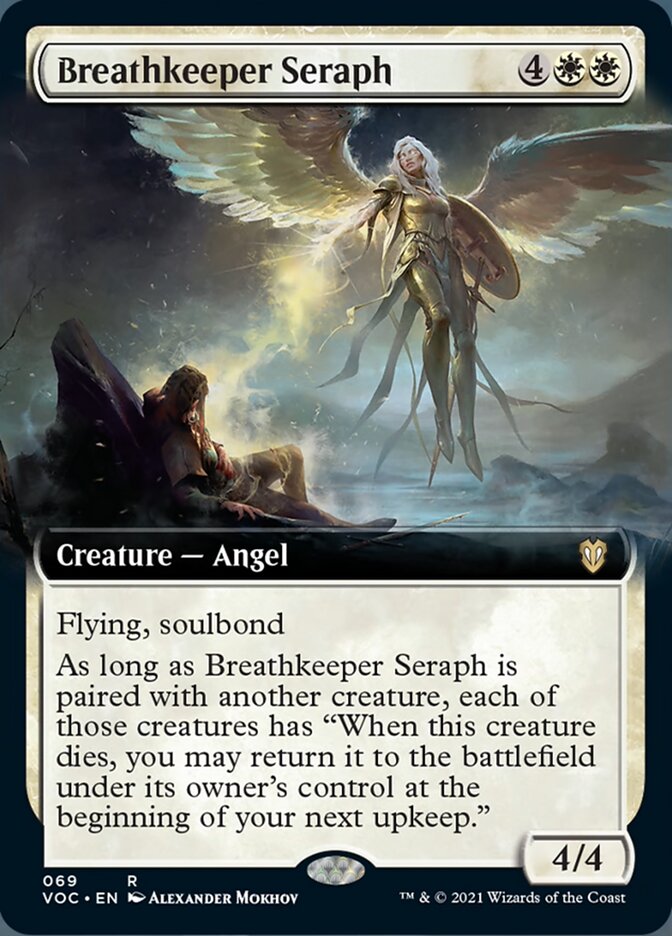 Breathkeeper Seraph (Extended Art) [Innistrad: Crimson Vow Commander] | Deep Dive Games St. Marys