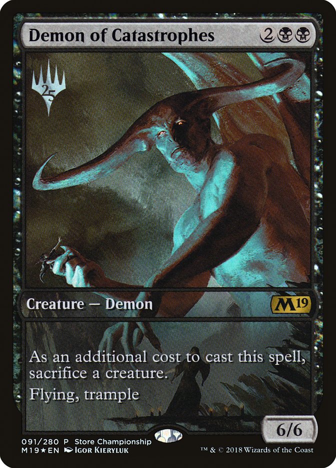 Demon of Catastrophes (Store Championship) [Core Set 2019 Promos] | Deep Dive Games St. Marys