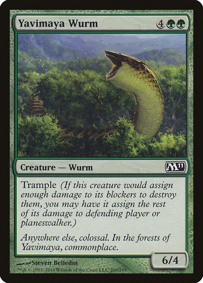 Yavimaya Wurm [Magic 2011] | Deep Dive Games St. Marys