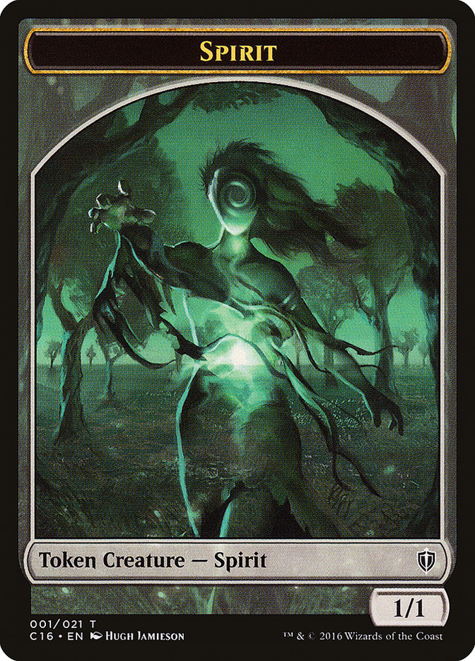 Spirit Token (001/021) [Commander 2016 Tokens] | Deep Dive Games St. Marys