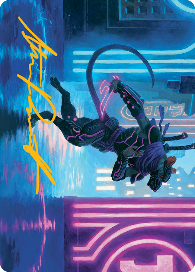 Nezumi Informant Art Card (Gold-Stamped Signature) [March of the Machine Art Series] | Deep Dive Games St. Marys