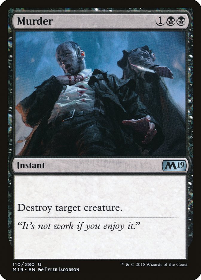 Murder [Core Set 2019] | Deep Dive Games St. Marys