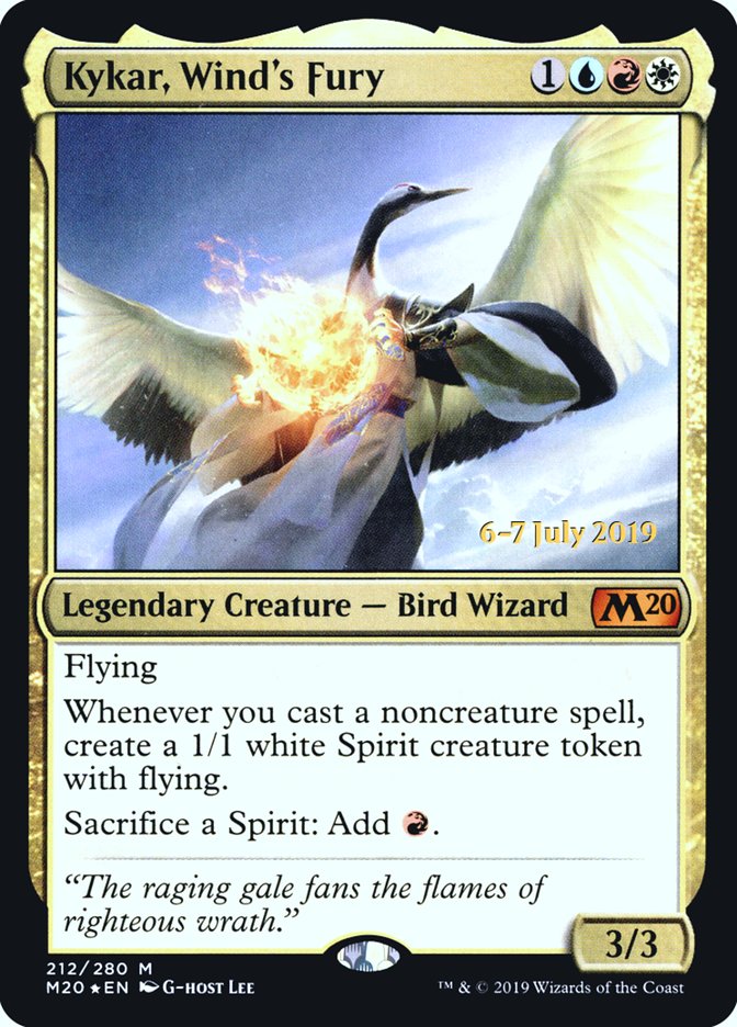 Kykar, Wind's Fury [Core Set 2020 Prerelease Promos] | Deep Dive Games St. Marys