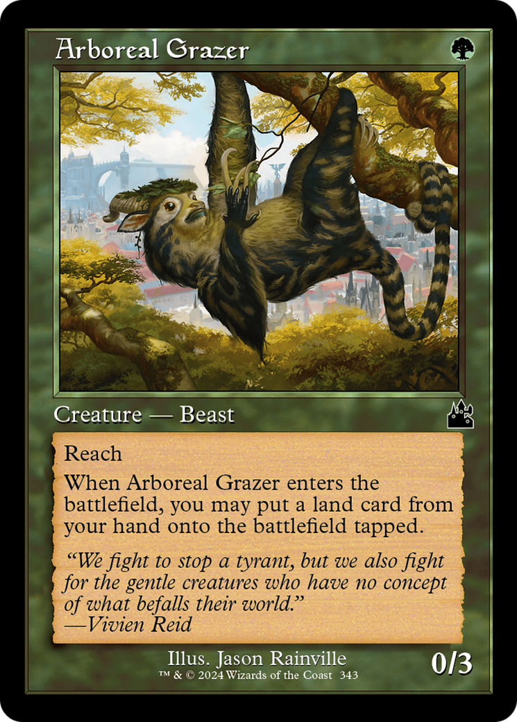 Arboreal Grazer (Retro Frame) [Ravnica Remastered] | Deep Dive Games St. Marys