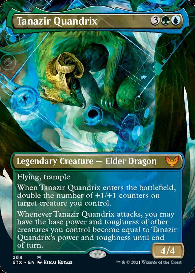 Tanazir Quandrix (Borderless Alternate Art) [Strixhaven: School of Mages] | Deep Dive Games St. Marys