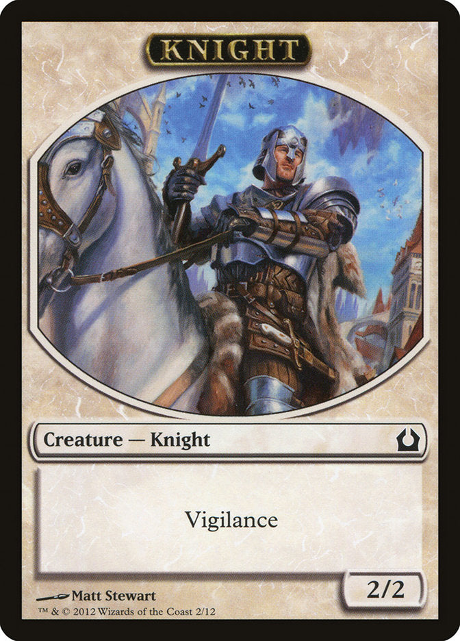 Knight Token [Return to Ravnica Tokens] | Deep Dive Games St. Marys