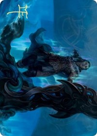 Cosima, God of the Voyage Art Card (Gold-Stamped Signature) [Kaldheim Art Series] | Deep Dive Games St. Marys