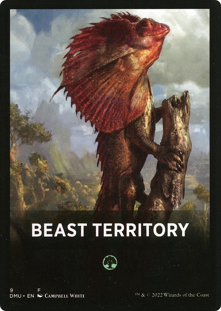 Beast Territory Theme Card [Dominaria United Tokens] | Deep Dive Games St. Marys