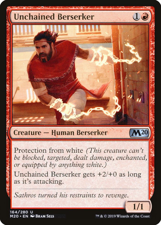 Unchained Berserker [Core Set 2020] | Deep Dive Games St. Marys