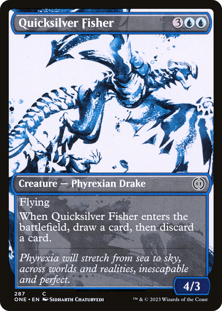 Quicksilver Fisher (Showcase Ichor) [Phyrexia: All Will Be One] | Deep Dive Games St. Marys