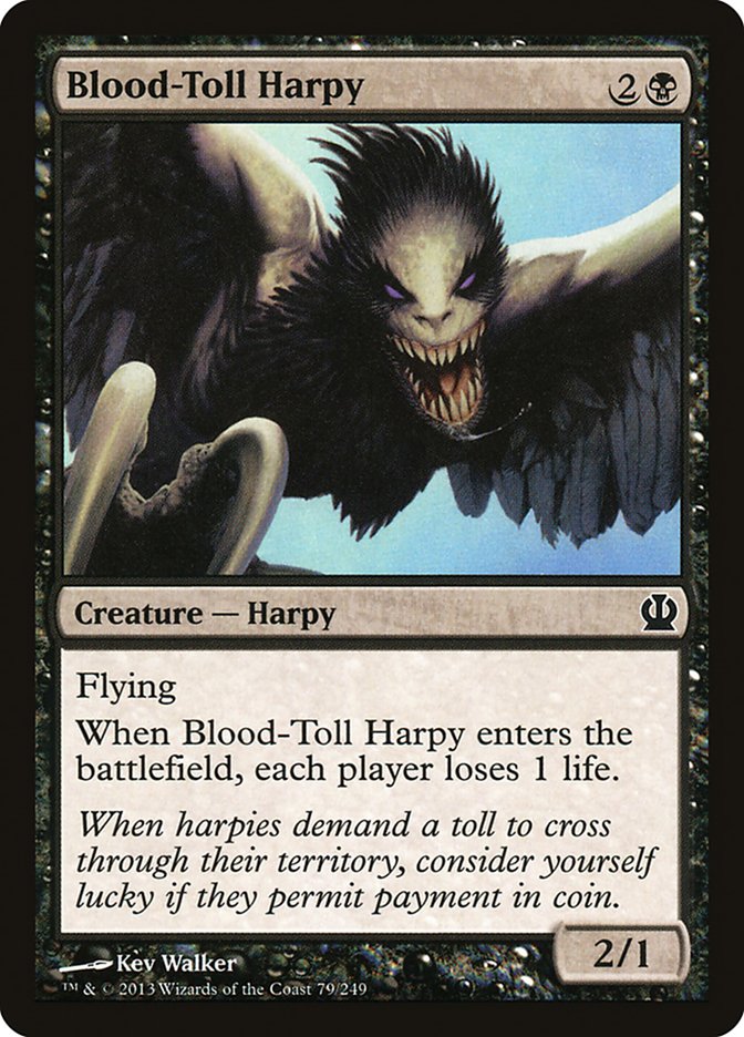 Blood-Toll Harpy [Theros] | Deep Dive Games St. Marys