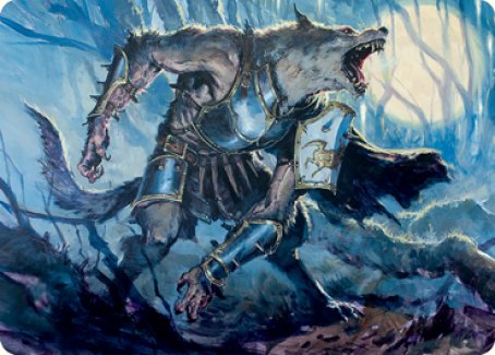 Moonrage Brute Art Card [Innistrad: Midnight Hunt Art Series] | Deep Dive Games St. Marys