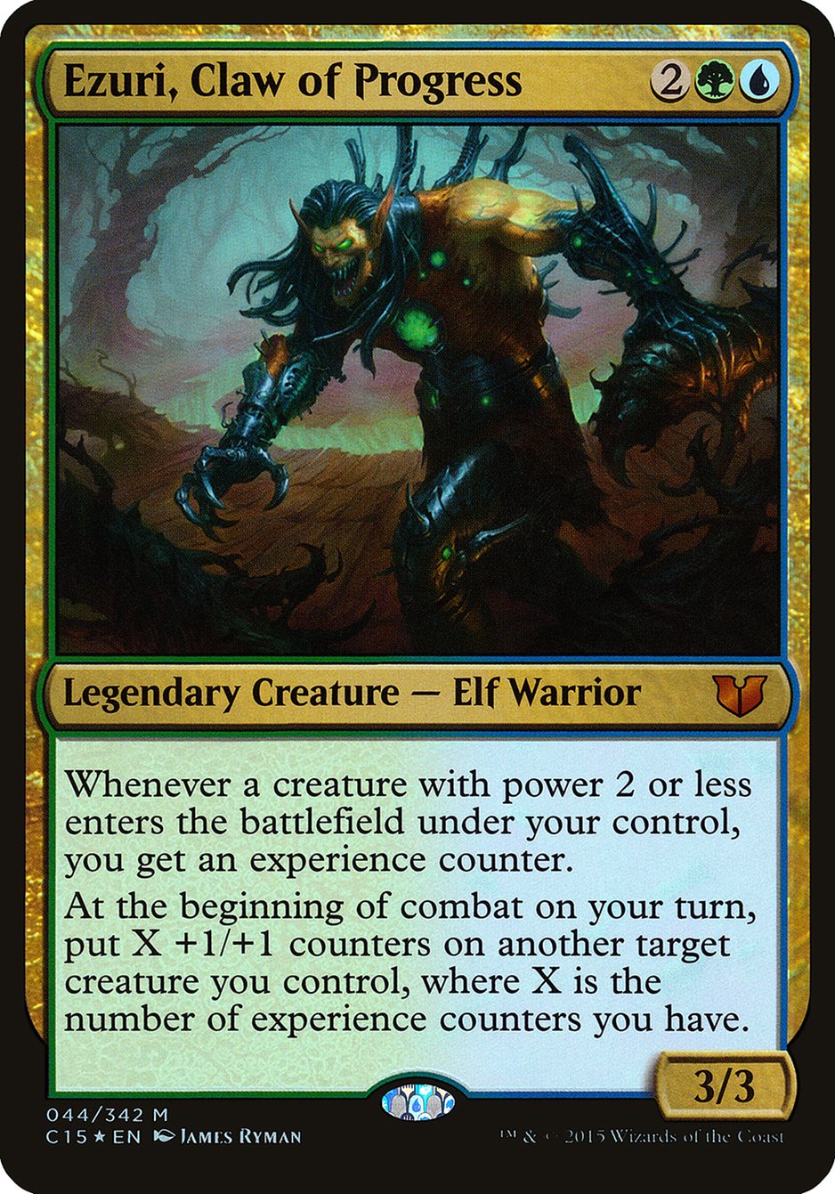 Ezuri, Claw of Progress (Oversized) [Commander 2015 Oversized] | Deep Dive Games St. Marys