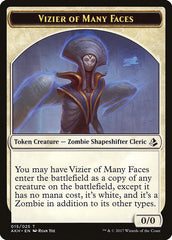 Vizier of Many Faces // Zombie Double-Sided Token [Amonkhet Tokens] | Deep Dive Games St. Marys