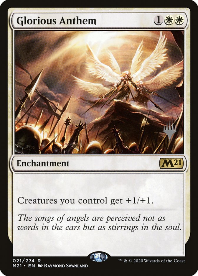 Glorious Anthem (Promo Pack) [Core Set 2021 Promos] | Deep Dive Games St. Marys