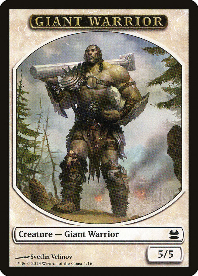 Giant Warrior Token [Modern Masters Tokens] | Deep Dive Games St. Marys