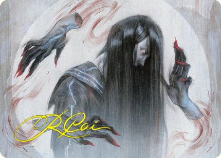 Clawing Torment Art Card (Gold-Stamped Signature) [Kamigawa: Neon Dynasty Art Series] | Deep Dive Games St. Marys