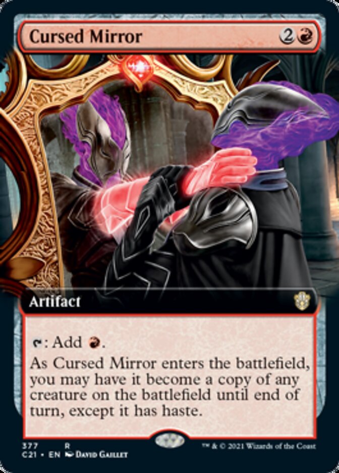 Cursed Mirror (Extended Art) [Commander 2021] | Deep Dive Games St. Marys