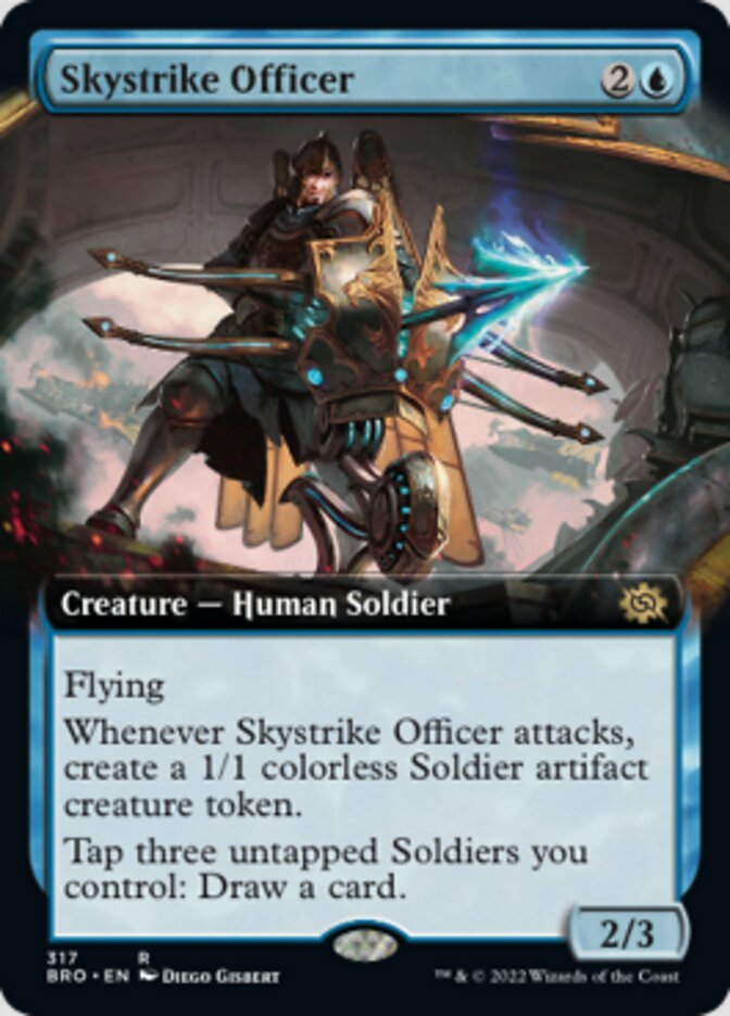 Skystrike Officer (Extended Art) [The Brothers' War] | Deep Dive Games St. Marys