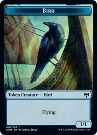 Bird (005) // Soldier Double-Sided Token [Kaldheim Commander Tokens] | Deep Dive Games St. Marys