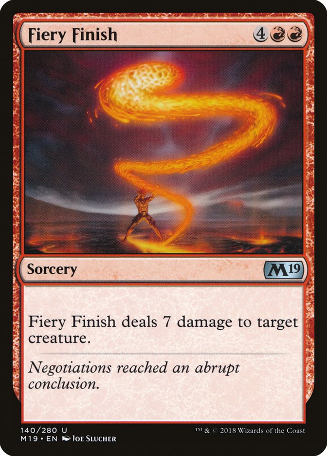 Fiery Finish [Core Set 2019] | Deep Dive Games St. Marys
