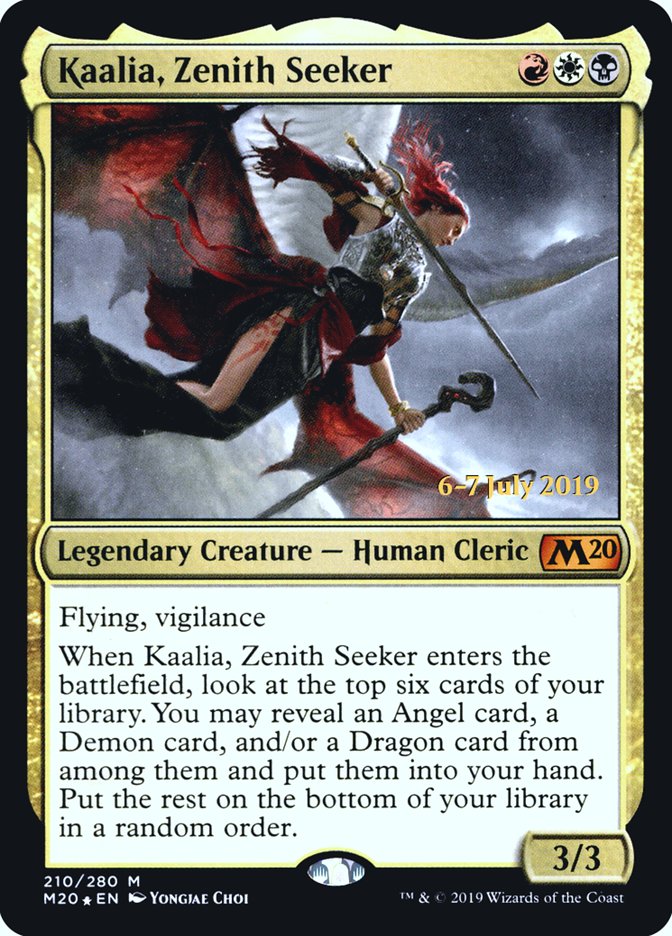 Kaalia, Zenith Seeker [Core Set 2020 Prerelease Promos] | Deep Dive Games St. Marys
