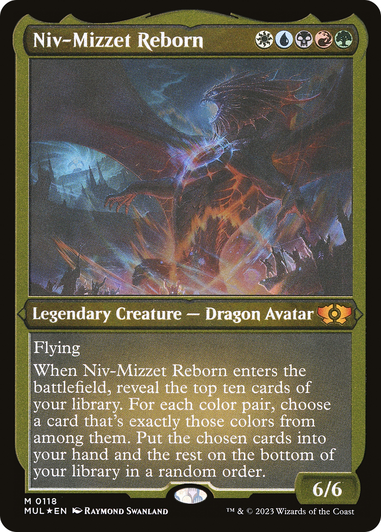 Niv-Mizzet Reborn (Foil Etched) [Multiverse Legends] | Deep Dive Games St. Marys