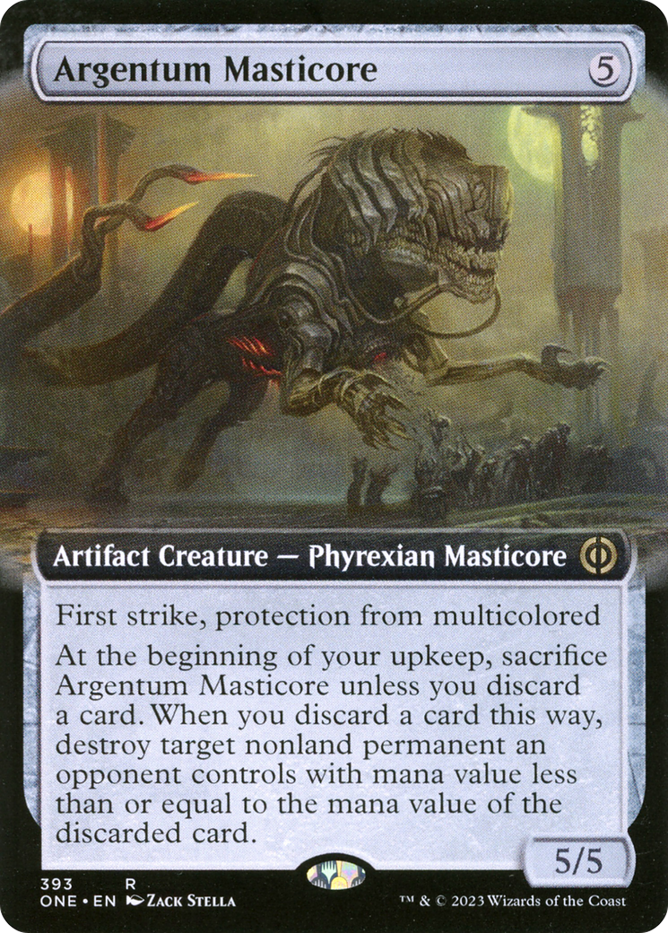 Argentum Masticore (Extended Art) [Phyrexia: All Will Be One] | Deep Dive Games St. Marys