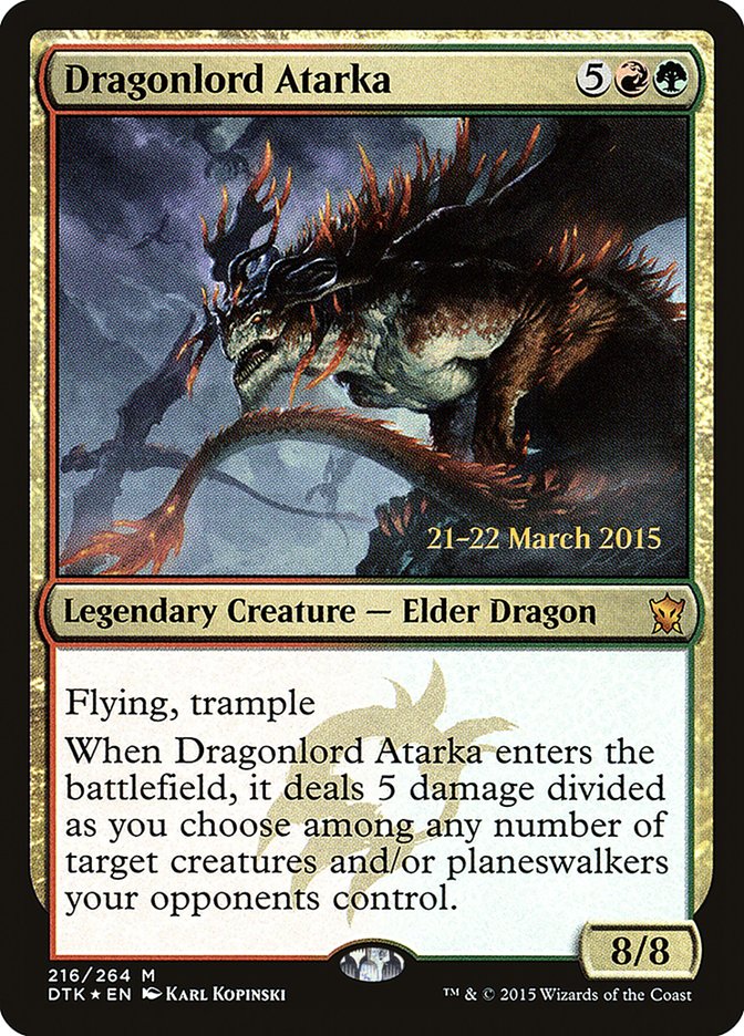 Dragonlord Atarka [Dragons of Tarkir Prerelease Promos] | Deep Dive Games St. Marys