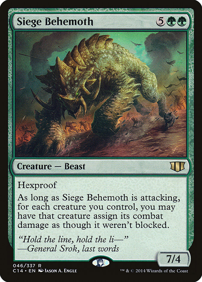 Siege Behemoth [Commander 2014] | Deep Dive Games St. Marys