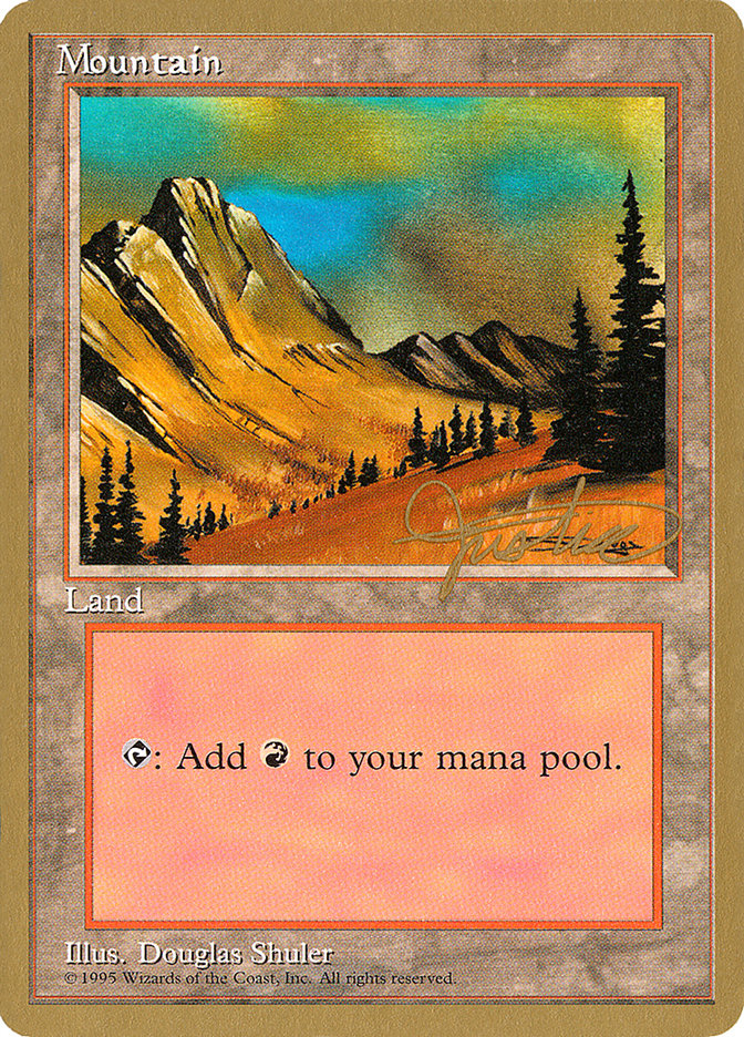 Mountain (mj375) (Mark Justice) [Pro Tour Collector Set] | Deep Dive Games St. Marys