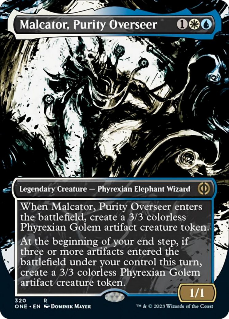 Malcator, Purity Overseer (Borderless Ichor) [Phyrexia: All Will Be One] | Deep Dive Games St. Marys