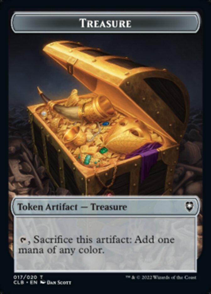 Treasure // Dragon Double-Sided Token [Commander Legends: Battle for Baldur's Gate Tokens] | Deep Dive Games St. Marys