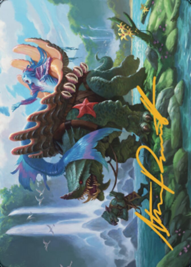 Vodalian Mindsinger Art Card (Gold-Stamped Signature) [Dominaria United Art Series] | Deep Dive Games St. Marys