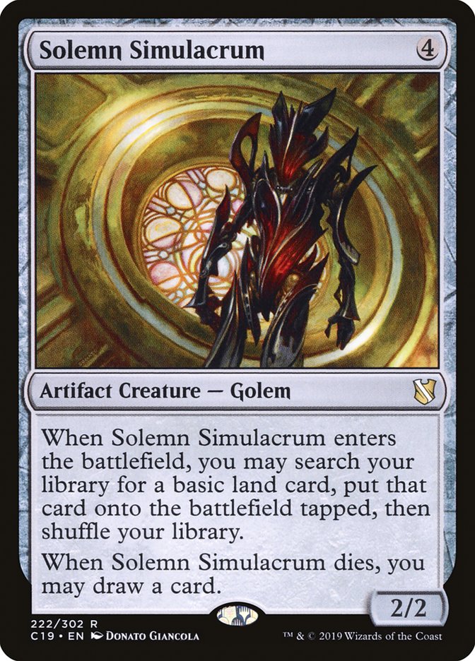 Solemn Simulacrum [Commander 2019] | Deep Dive Games St. Marys