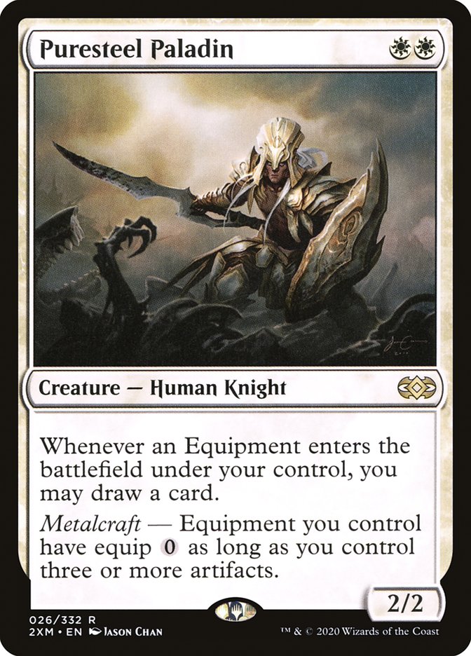 Puresteel Paladin [Double Masters] | Deep Dive Games St. Marys