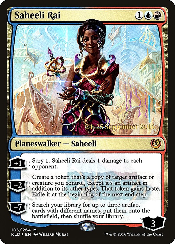 Saheeli Rai [Kaladesh Prerelease Promos] | Deep Dive Games St. Marys