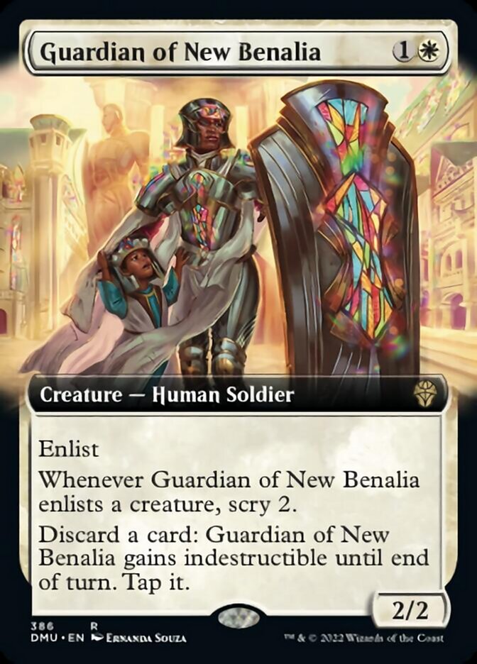 Guardian of New Benalia (Extended Art) [Dominaria United] | Deep Dive Games St. Marys