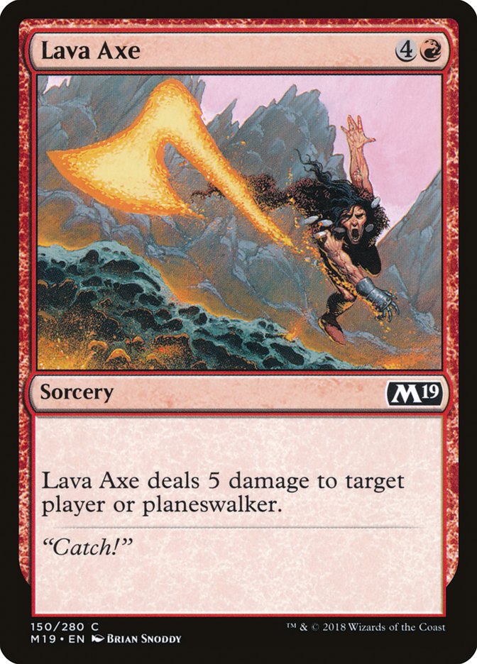 Lava Axe [Core Set 2019] | Deep Dive Games St. Marys