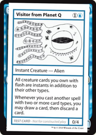 Visitor from Planet Q (2021 Edition) [Mystery Booster Playtest Cards] | Deep Dive Games St. Marys