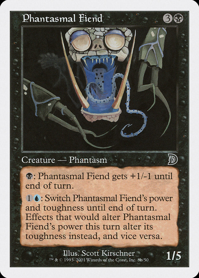 Phantasmal Fiend (Black Background) [Deckmasters] | Deep Dive Games St. Marys