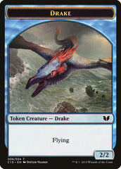 Drake // Elemental (020) Double-Sided Token [Commander 2015 Tokens] | Deep Dive Games St. Marys