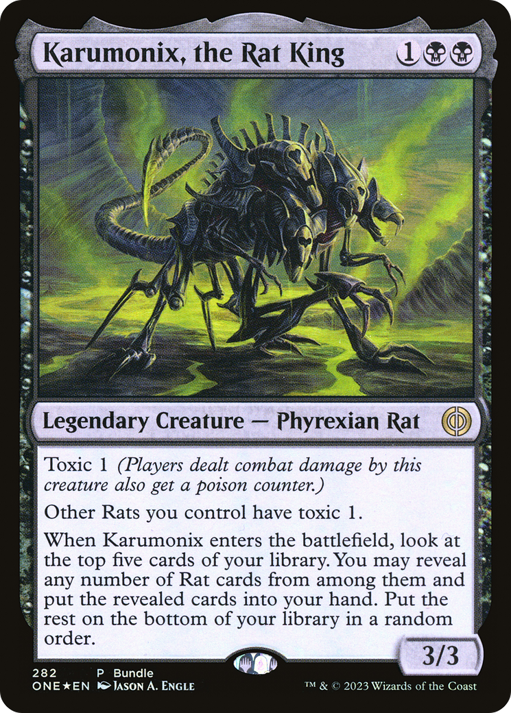 Karumonix, the Rat King (Bundle) [Phyrexia: All Will Be One] | Deep Dive Games St. Marys