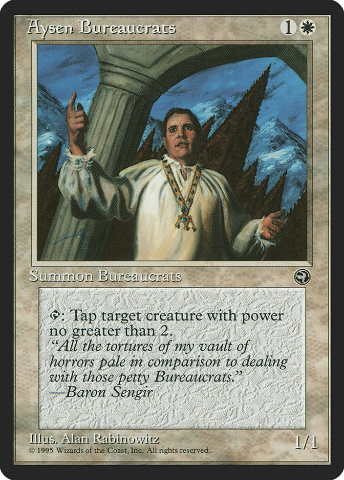 Aysen Bureaucrats (Baron Sengir Flavor Text) [Homelands] | Deep Dive Games St. Marys