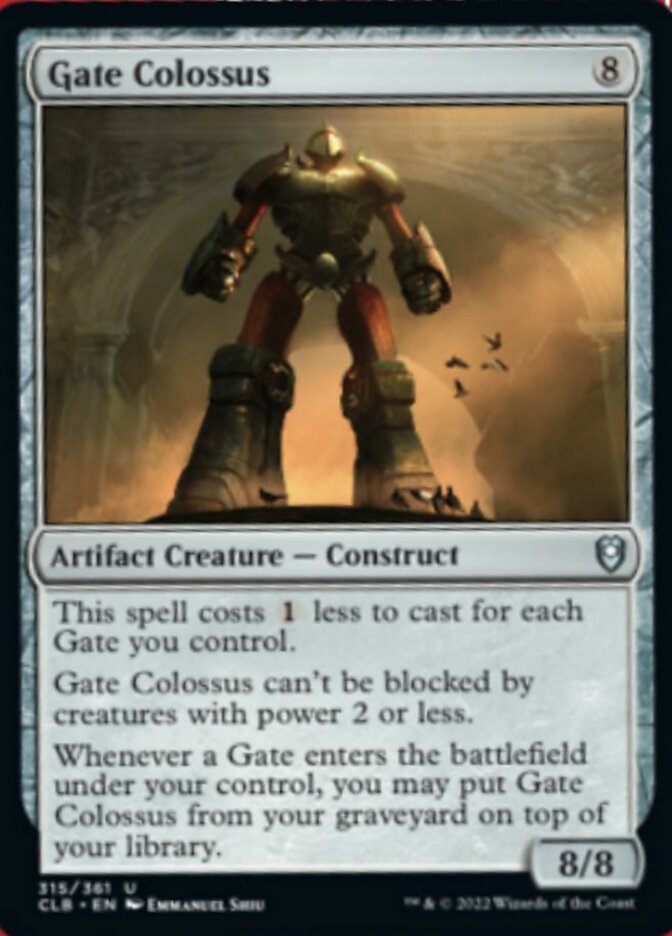 Gate Colossus [Commander Legends: Battle for Baldur's Gate] | Deep Dive Games St. Marys