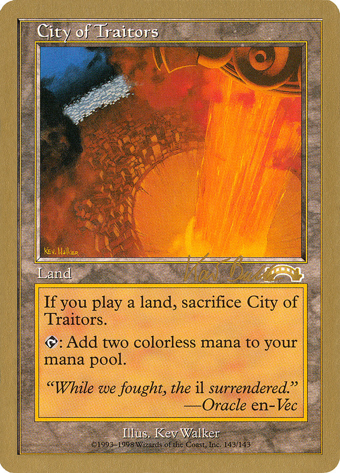 City of Traitors (Kai Budde) [World Championship Decks 1999] | Deep Dive Games St. Marys