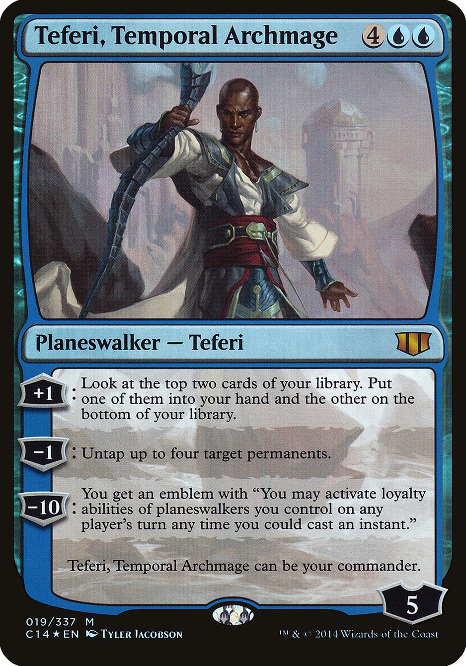 Teferi, Temporal Archmage (Oversized) [Commander 2014 Oversized] | Deep Dive Games St. Marys